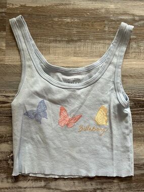 Billabong butterfly cropped tank top